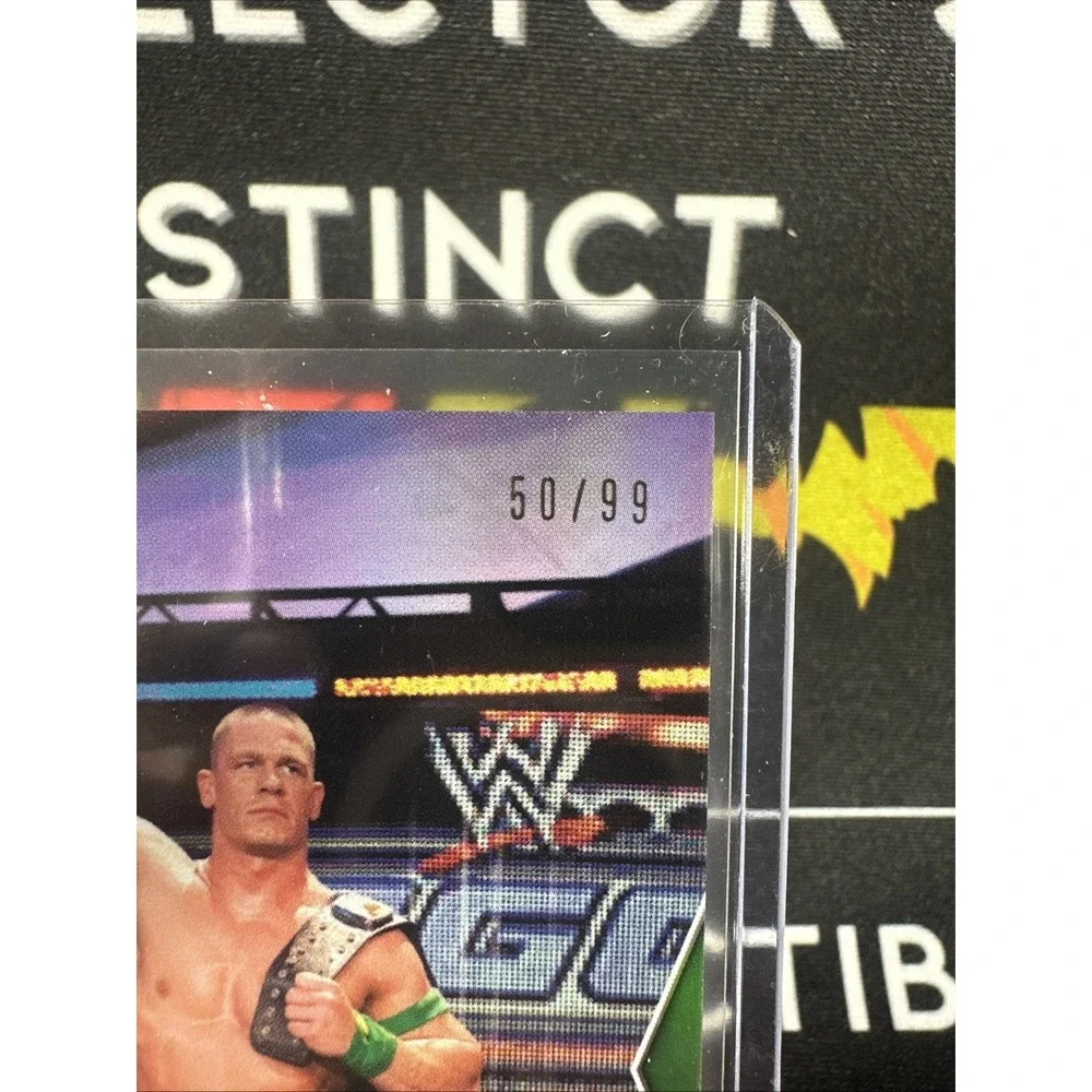 2025 Topps John Cena Commemorative Collection 7th World Title Green #9 /99